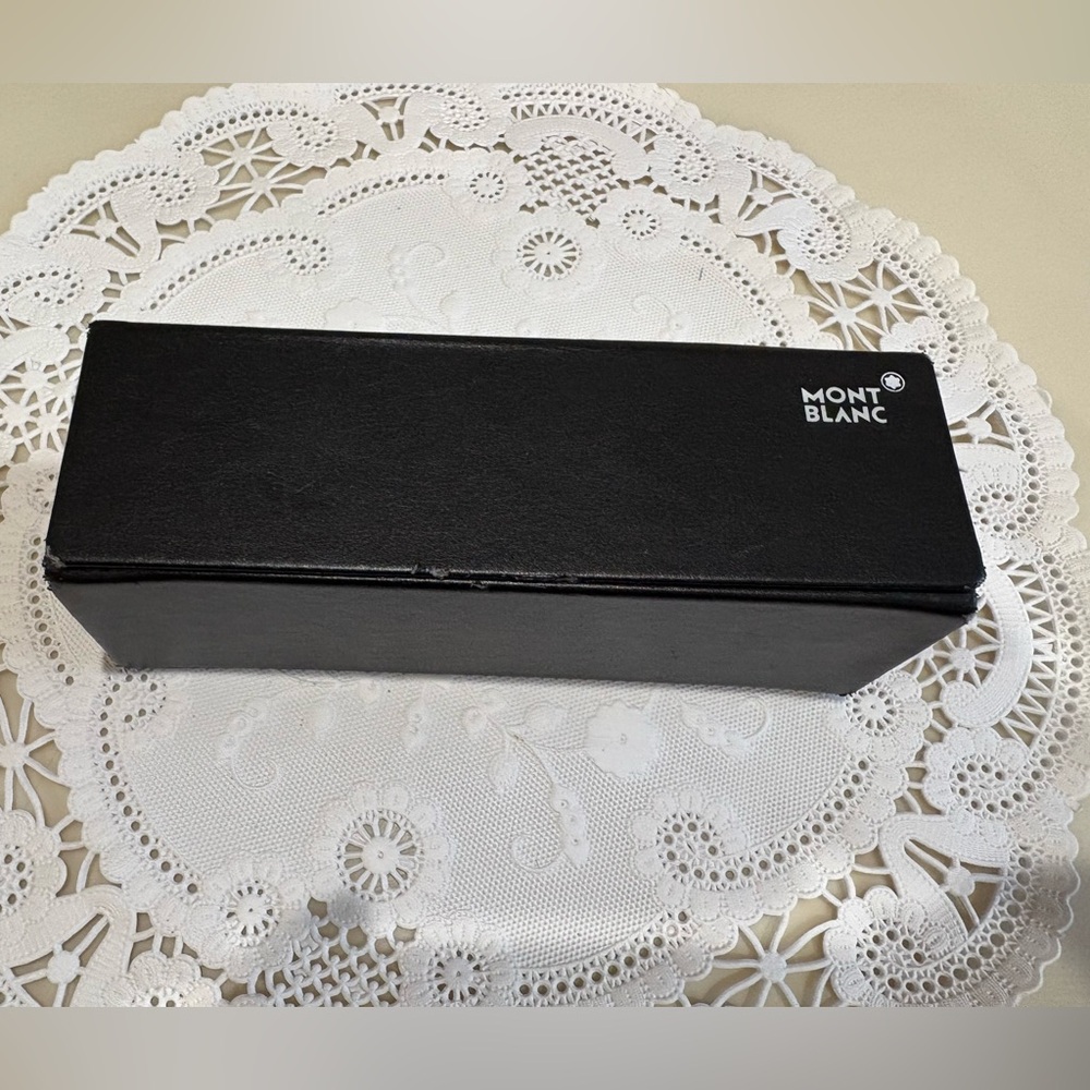 Montblanc Black Leather Velvet Eyeglass Case
